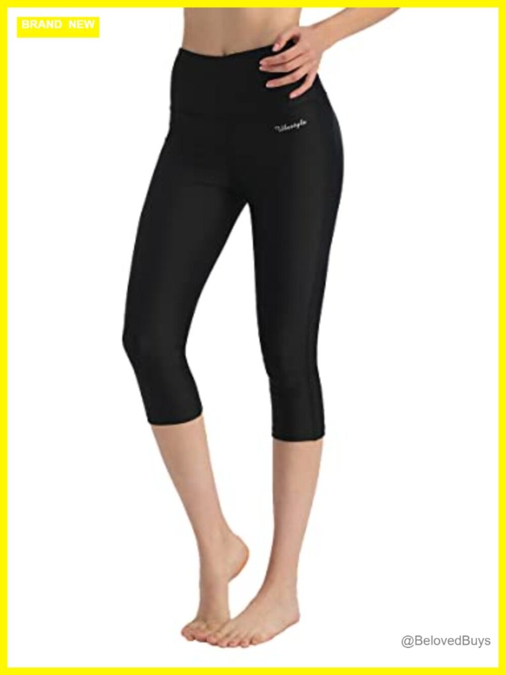 Swim Capris UPF 50+ High Waist Quick Dry Swim Leggings Tummy Control